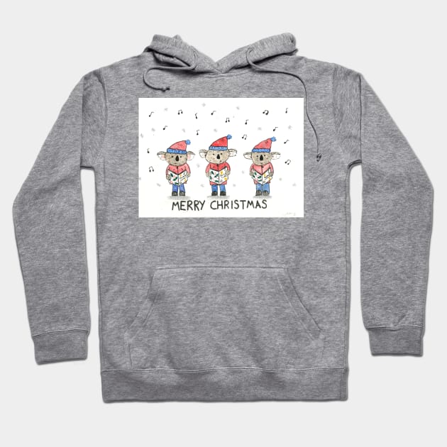 koalas carolling Hoodie by Charlotsart